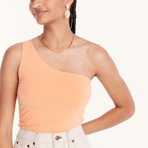 NWT J. Crew NWT FormKnit One-Shoulder Tank size M - Picture 1 of 4